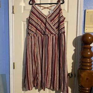 Striped Plus Size Dress